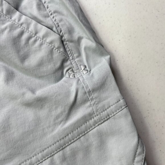 Under Armour Golf Shorts Mens 36 Gray Loose Stretch Nylon - Picture 9 of 9